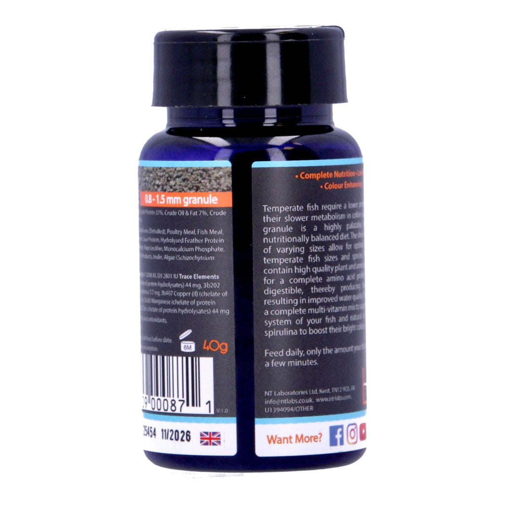Nt Labs Temperate Granule Fish Food 40g