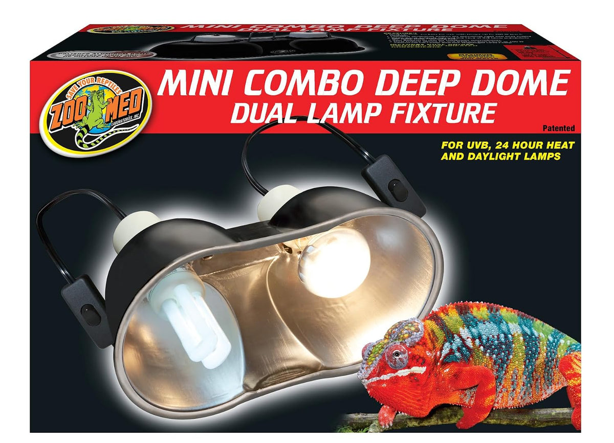 Zoo Med Combo Mini Deep Dome Clamp Lamp Fixture 2