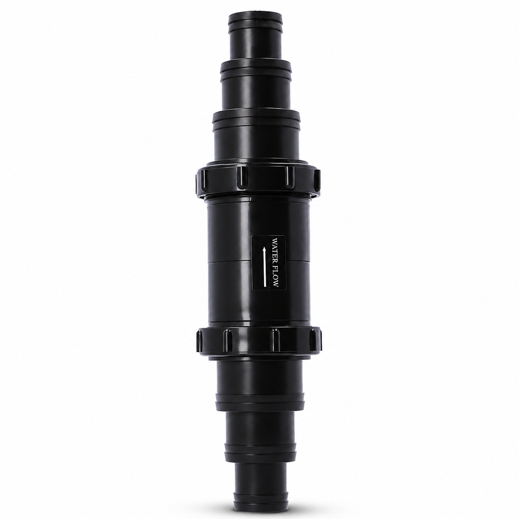 Inline Non-Return Valve & 50mm Hosetails