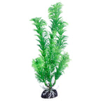 Green Plastic Aquarium Decoration Plants 20cm (Pack of 6)