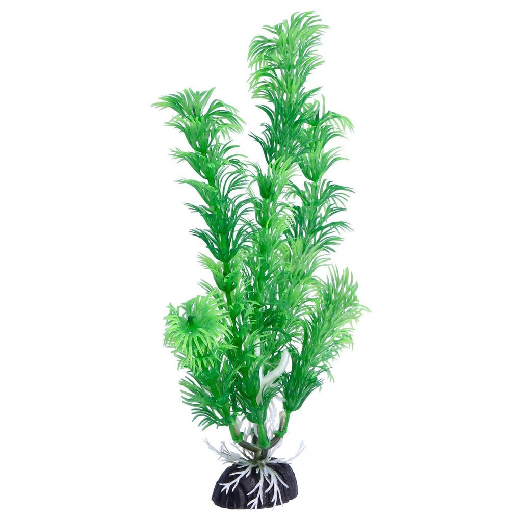 Green Plastic Aquarium Decoration Plants 20cm (Pack of 6) (Reward)