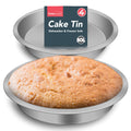 Round 8 Inch Cake Tin 20cm | Deep Baking Pan Tray | 4 Pack