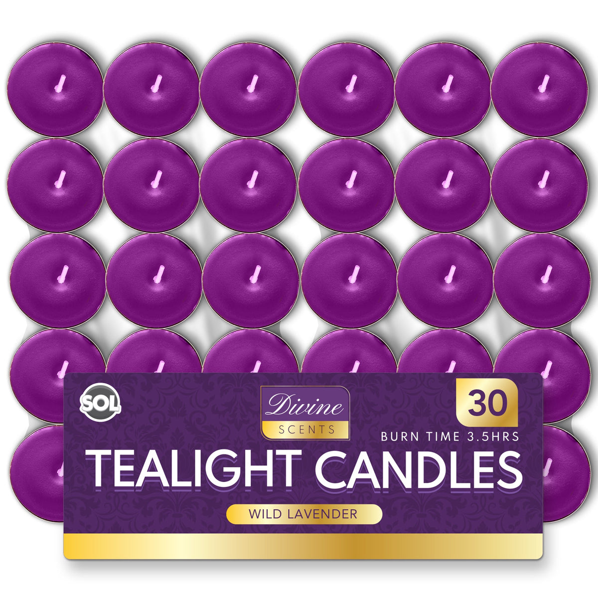 Scented Tea Light Candles | 4 Hour Burn Fragrance | 15-30 Pack