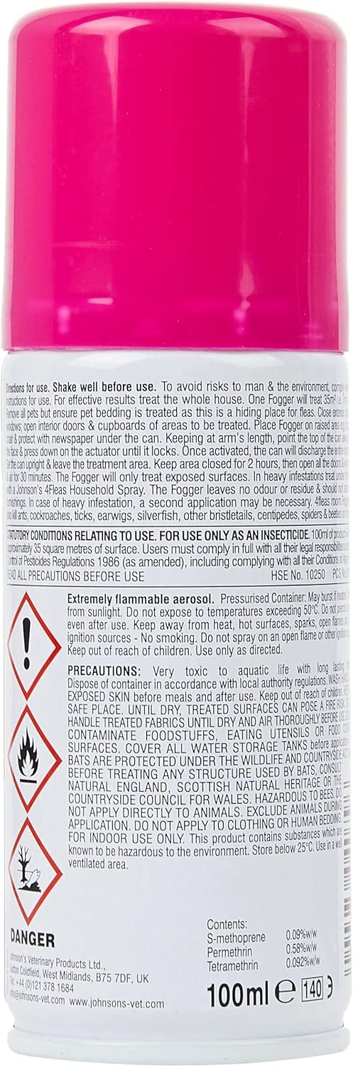 Johnsons 4fleas Room Fogger Twin Pack Flea Killer