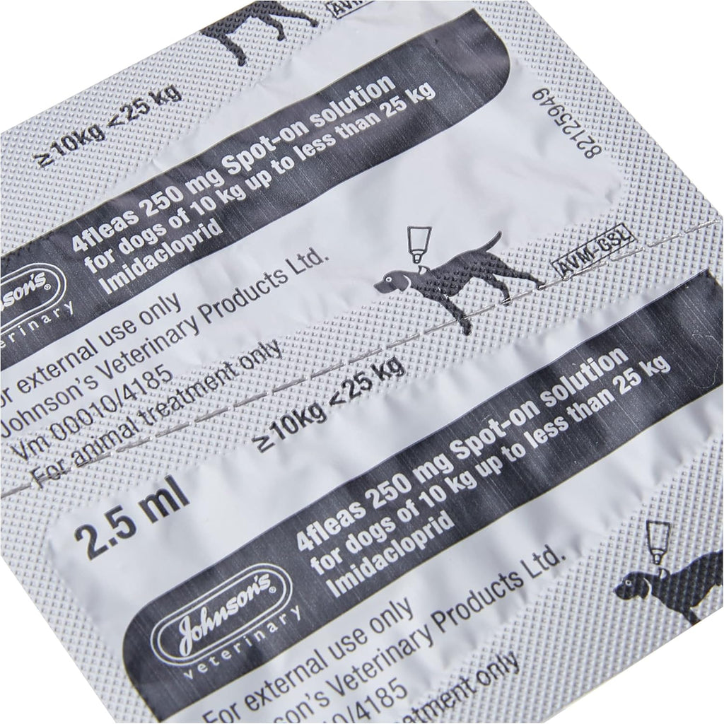 4fleas Spot-On Dual Action Flea Treatment for Dogs