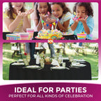 Black Round Table Cloth 140cm Disposable | Halloween Party | 72 Pack