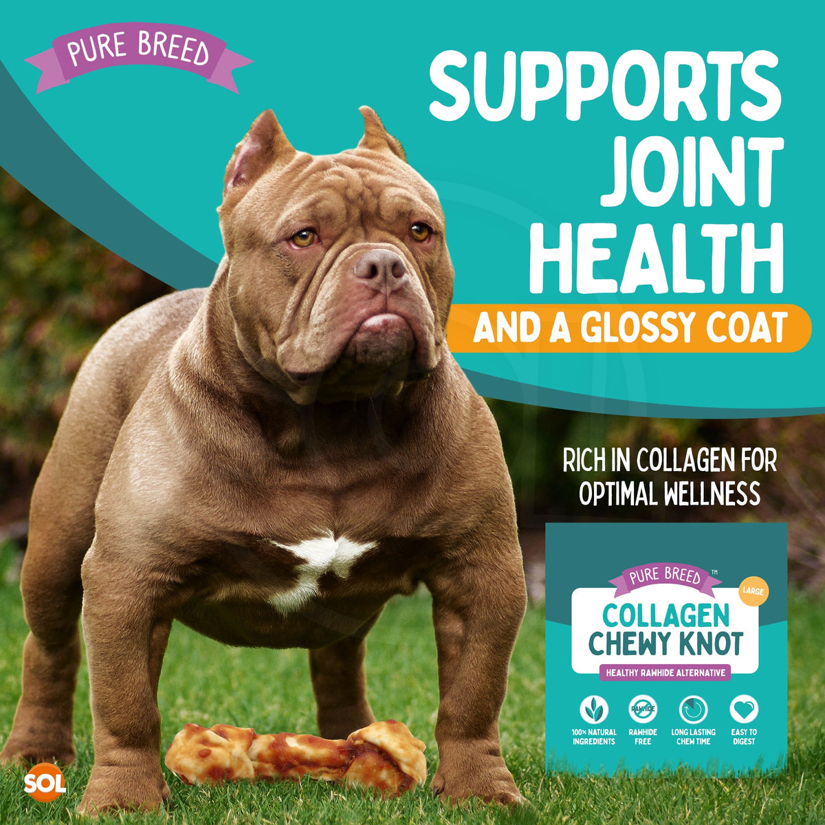 4-12pk Collagen Dog Treats Chicken Chewy Rolls Large Long Lasting Easy Digest