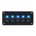 Exotronic 12/24V 5x LED Rocker Marine Switch Panel