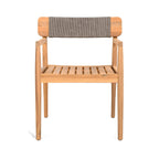 Alora 5-Piece Acacia Wood Outdoor Patio Dining Set with Chairs and Table