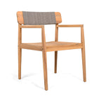 Alora 5-Piece Acacia Wood Outdoor Patio Dining Set with Chairs and Table