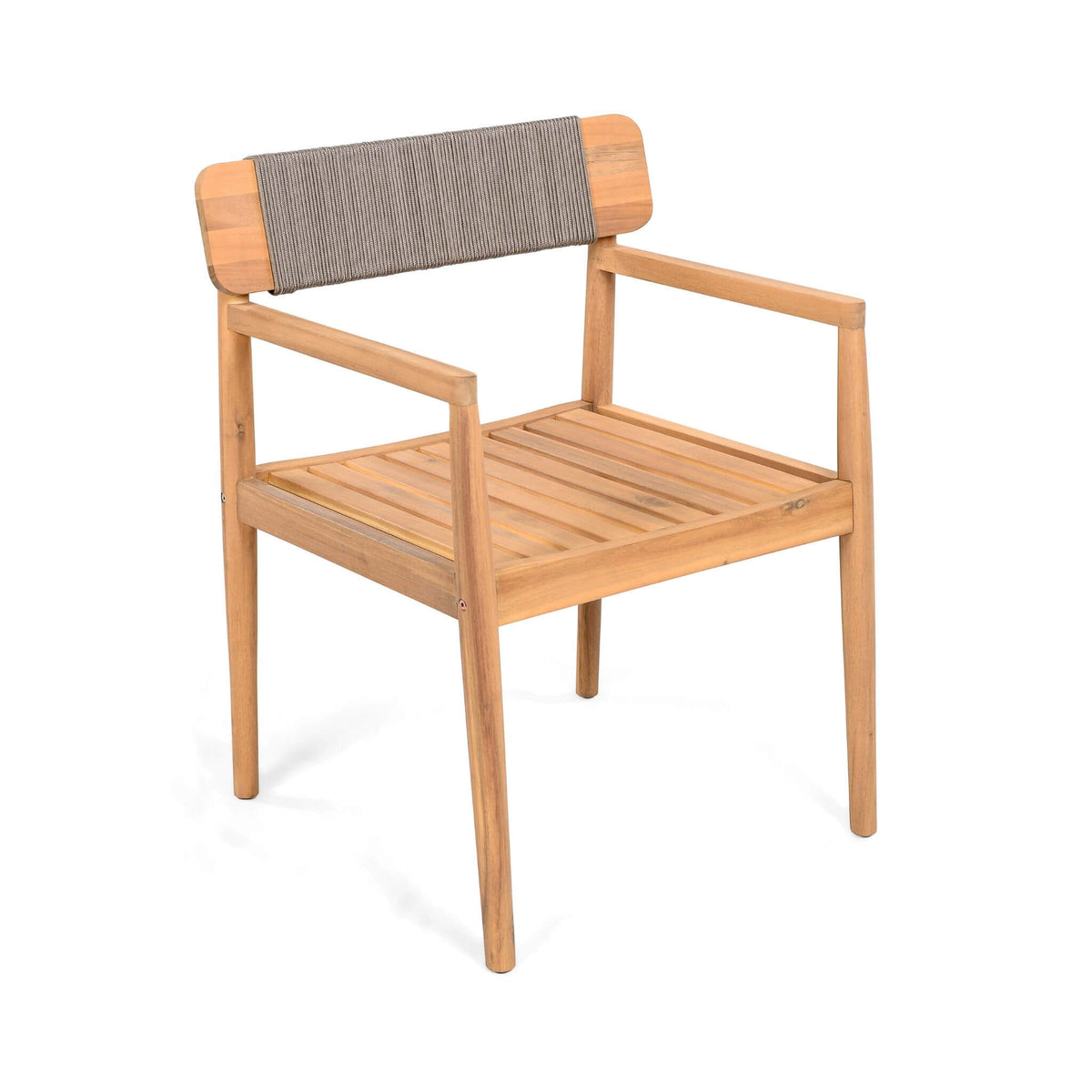 Alora 5-Piece Acacia Wood Outdoor Patio Dining Set with Chairs and Table