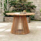 Alora 5-Piece Acacia Wood Outdoor Patio Dining Set with Chairs and Table