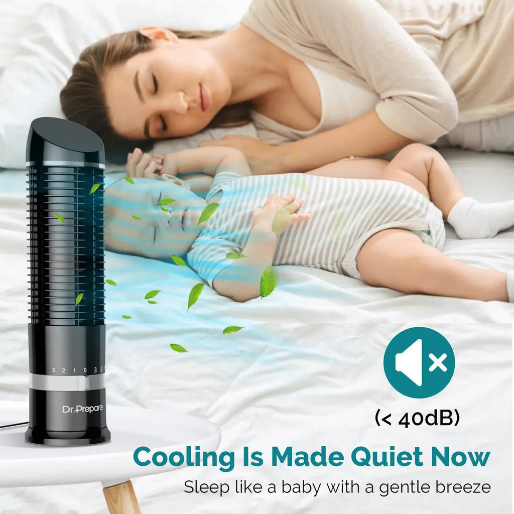 DR.PREPARE 16in Oscillating Tower Fan