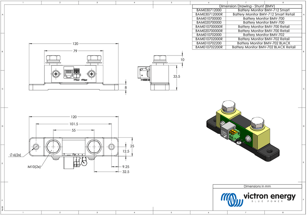 Victron Grey BMV-700 Battery Monitor