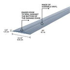 Gray Vinyl Garage Door Threshold Kit