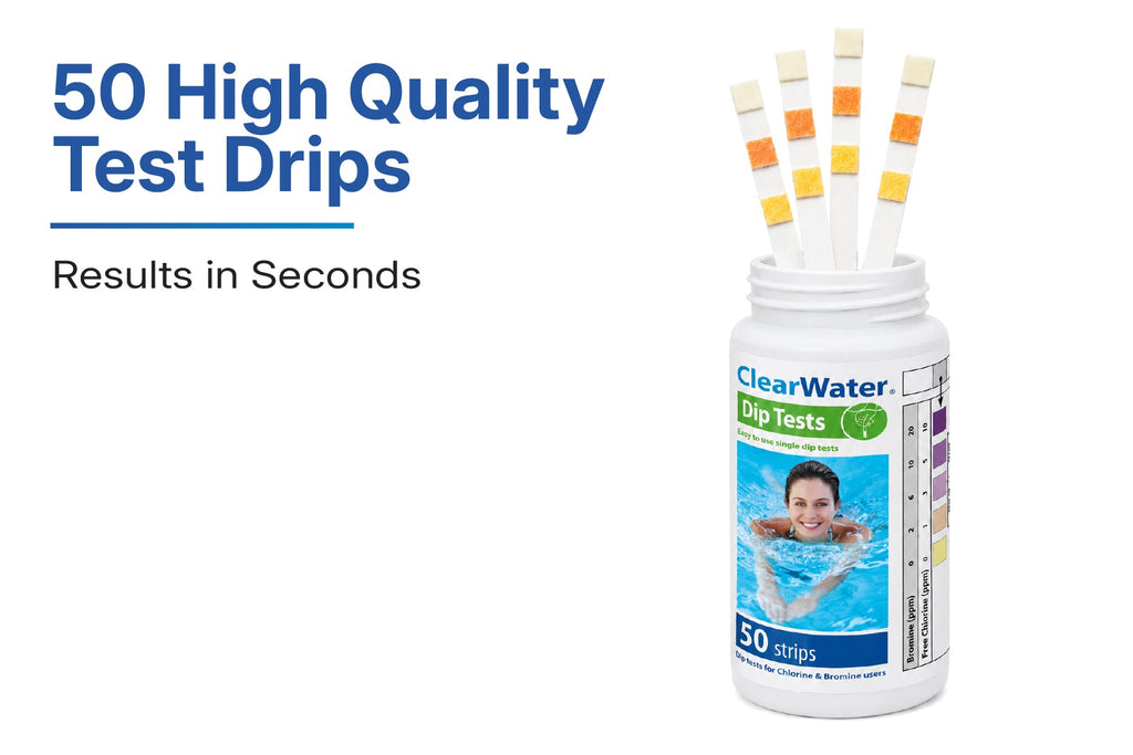 Clearwater 4-In-1 Pool & Spa Test Strips (50 Test Strips)