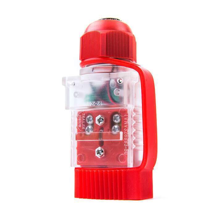 Anderson Plug Voltmeter with Voltage Display - 50A, Red