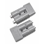 Sheng 50A Anderson style connector plugs in grey. Suitable for caravans, 4WDs and solar systems.