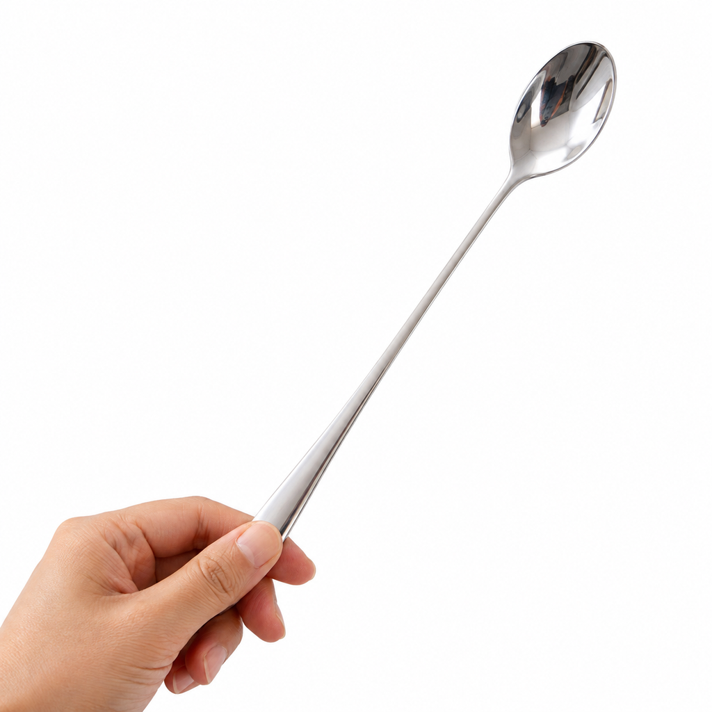 12PK Long Handle Stainless Steel Spoons 20cm Coffee Tea Dessert Latte Spoons