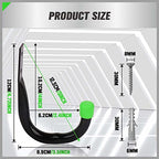 SWANLAKE Heavy Duty Garage Storage Utility Hooks, Utility Hooks for Garage Wall,Color Black (12PCS) - color: 12-Piece Green
