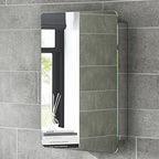 Helsinki 1 Door Non Illuminated Mirror Cabinet - 660mm x 460mm