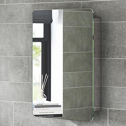 Helsinki 1 Door Non Illuminated Mirror Cabinet - 660mm x 460mm