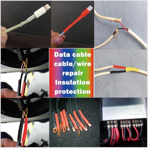 Heat Shrink Tubing Kit + 300W Mini Heat Gun for Shrink Tubing – 240pcs 3:1 Ratio Adhesive Lined Waterproof Heat Shrink Tubing for Wire Shrink Wrap (Blue). - size: Shrink Ratio 3:1 (240pcs)