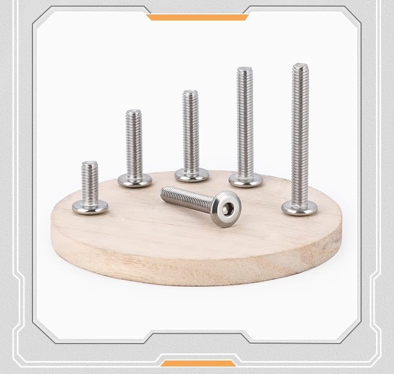 cSeao 5/16"-18 x 3/4" Flat Head Socket Head Screw Furniture Bolts Countersunk Connector Screws, Stainless Steel 18-8 (304), Fully Threaded - size: 5/16-18*3/4 10pcs
