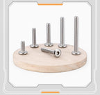 cSeao 5/16"-18 x 3/4" Flat Head Socket Head Screw Furniture Bolts Countersunk Connector Screws, Stainless Steel 18-8 (304), Fully Threaded - size: 5/16-18*3/4 10pcs