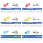 Nilight 160PCS Male Female Nylon Fully Insulated Crimp Electrical Terminals - color: 160PCS Crimp Terminals Connectors