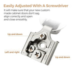 Soft Close Hinges for Kitchen Cabinet Hinges, 3/8 Inch Overlay, 10 Pack - size: 3/8 inch Overlay