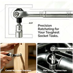 40-in-1 Magnetic Ratcheting Screwdriver Set with 180° Rotating