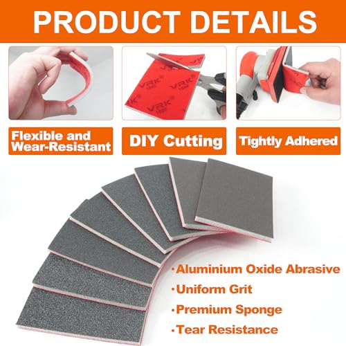 28 Pcs 180-3000 Grit Sanding Sponge Soft Foam Hand Sanding Blocks - style: Mix Grit 28PCS