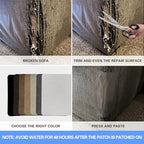 Azobur Sofa Fabric Repair Patch, 6 Piece Microfiber Patches, Self Adhesive Fabric Sofa Patch Repair Fabric, Luxurious Look, Quick Fix Sofa.(Dark Brown) - color: Dark Brown