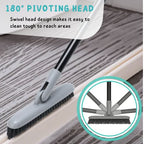 Grout Brush with Long Handle, 49'' Tile Cleaner Tool for Shower, Floors Scrubber for Bathroom Cleaning
