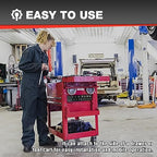EACELIY Magnetic Socket Organizer Set,SAE & Metric Socket Holder Kit,，Tools tray， holds 35 Deep and Shallow 1/2" Sockets, attaches to steel box/tool cart (sockets not included) 丨2PC 1/2" - size: 2PCS 1/2inch