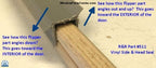 511 - Side or Head Seal Weather Strip for sliding patio doors