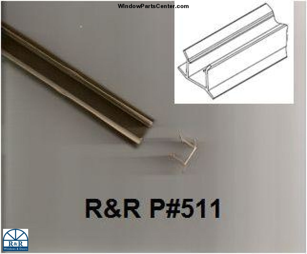 511 - Side or Head Seal Weather Strip for sliding patio doors