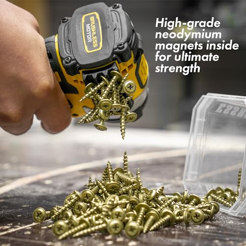 Simon Tools Magnetic Bit Holder for Impact Drivers and Drills - Super Strong Adhesive - Drill Accessory That Fits Most drills: Dewalt, Makita, Klein, Bosch and Milwaukee Bit Holder - size: 1-Pack