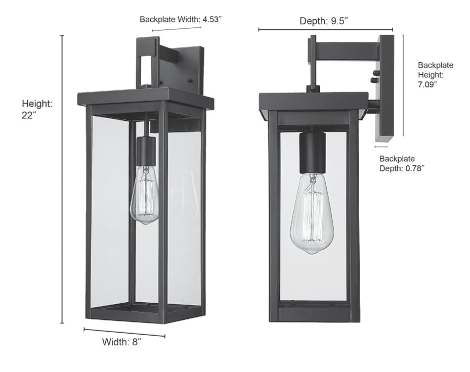 Open Box - Millennium Lighting 42602-PBK - Wall Sconces Outdoor Lighting