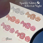 Double Rhythm 0.5Oz Glitter Gel Polish Shimmer Reflective Color for Nail Art Salon DIY Soak Off 15ml Nail Lamp Gel Polish at Home (Light Pink-B1173) - color: Blossom Pale Pink