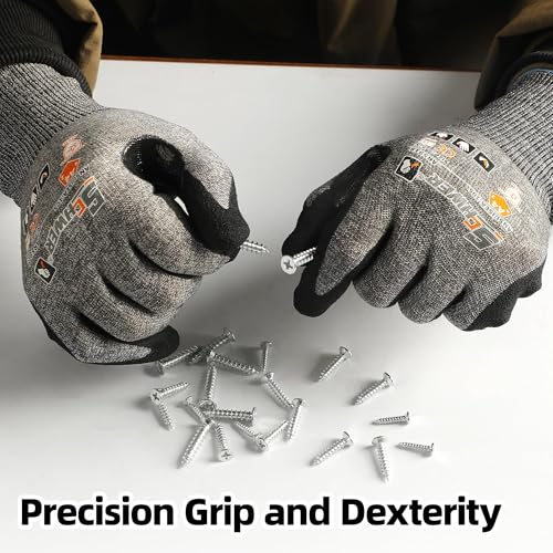 Schwer A4 AIR-SKIN Cut Resistant Work Gloves, Ultra Lightweight, AR5918, M - color: Gray, size: Medium