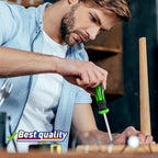 Magnetic Screwdrivers Set with Case, Amartisan 43-piece Includs Slotted, Phillips, Hex, Pozidriv,Torx and Precision Screwdriver Set, Magnetizer Demagnetizer Tools, Tools for Men (Green)) - style: 43-piece Screwdrivers Set (Green)