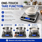 33lb/15kg Digital Food Kitchen Scale, Measuring Recipes Coffee Meat Baking