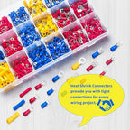 1200PCS Electrical Connector Kit, Automotive Insulated Wire Crimp Terminals