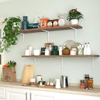 20 Pack Shelf Brackets 12 Inch, White Metal Brackets for Shelves, L Shape Shelving Brackets (White, 12" x 10") - color: White, size: 12" x 10"