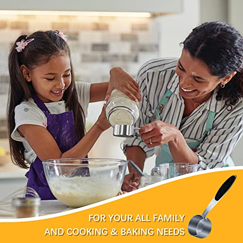 2PCS 1/4cup(59ml) Measuring Cup, Stainless Steel Measure Scoop - size: 1/4cup