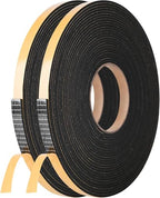 Self Adhesive Foam Tape Weatherstrip 1/2in x 1/8in x 66Ft High Density Foam Insulation Strips Seal Weather Stripping with Strong Adhesive for Door and Window Sound Isolation Soundproofing - size: 1/2in x 1/8in x 66Ft