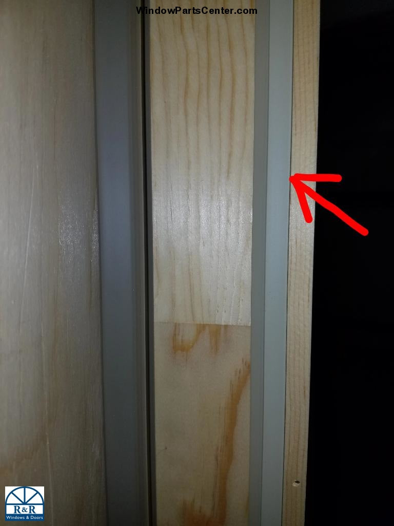 513 - Vinyl Side Stop Weather Strip for sliding patio doors