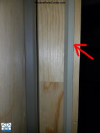513 - Vinyl Side Stop Weather Strip for sliding patio doors
